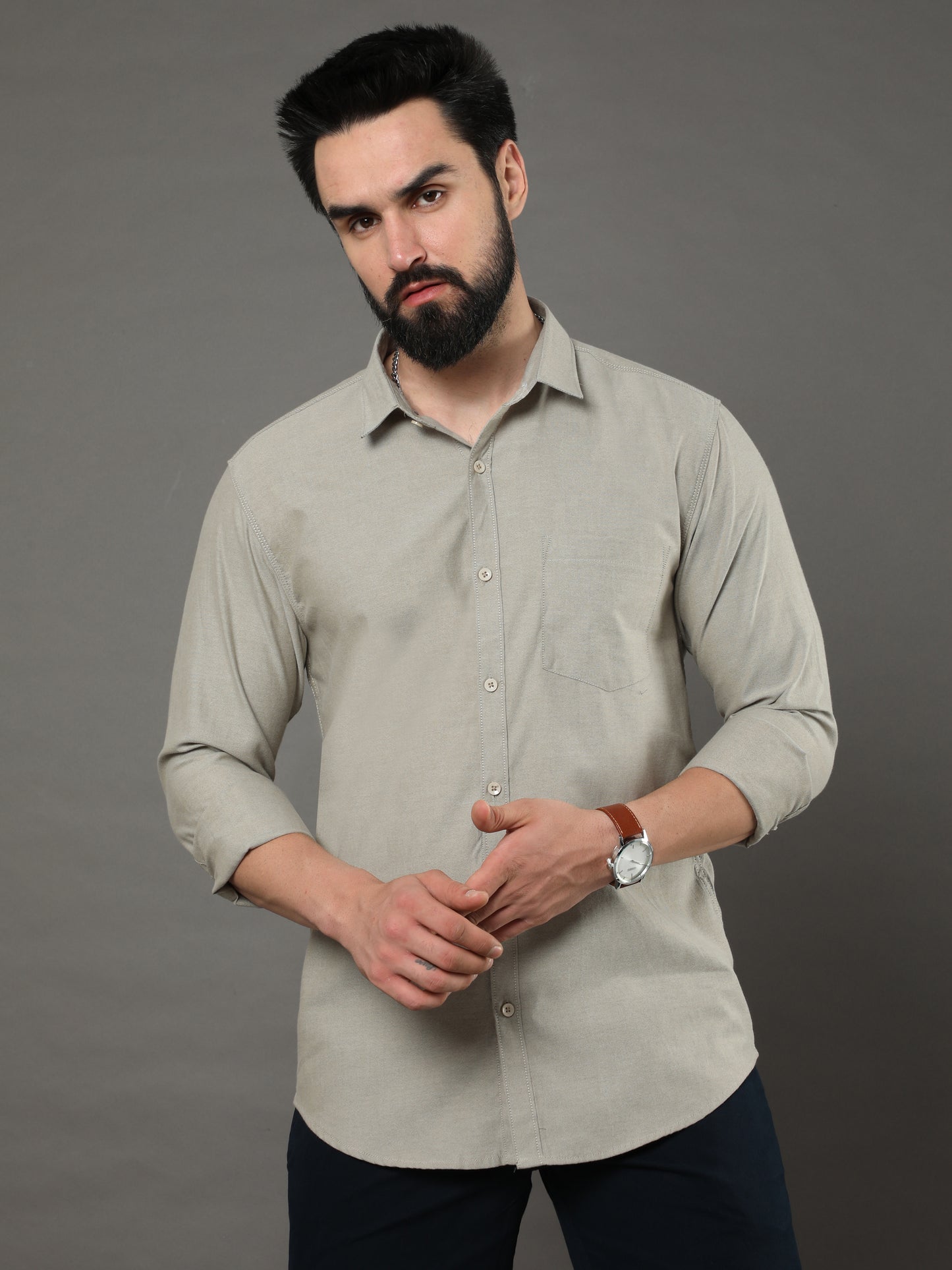 Long Sleeves Extra Fine Oxford Shirt