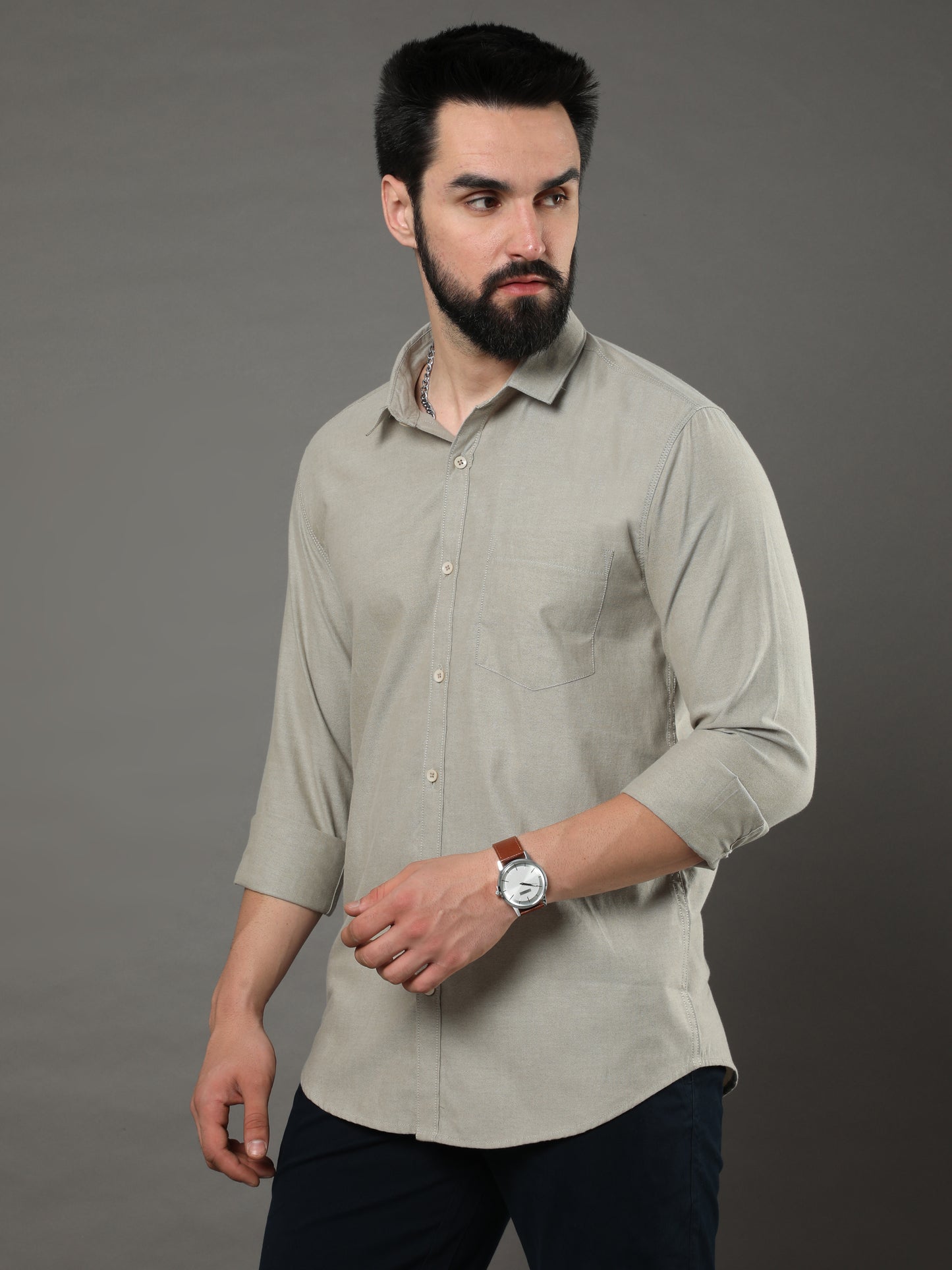 Long Sleeves Extra Fine Oxford Shirt