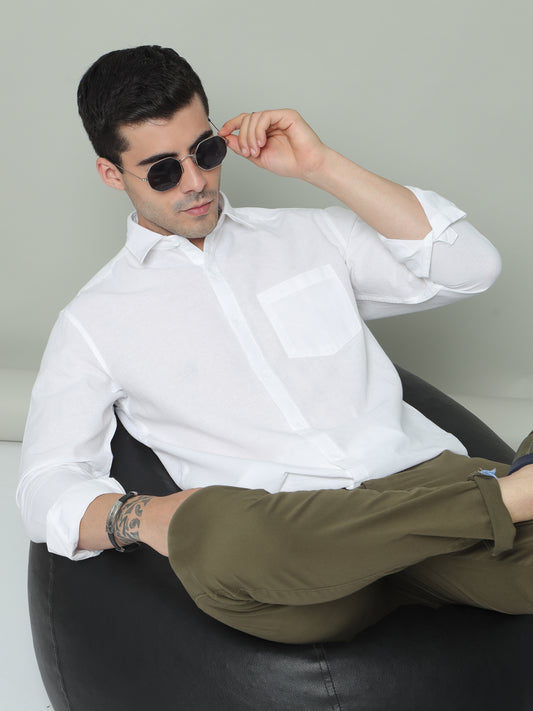 Long Sleeves Soft Twill Cotton Shirt