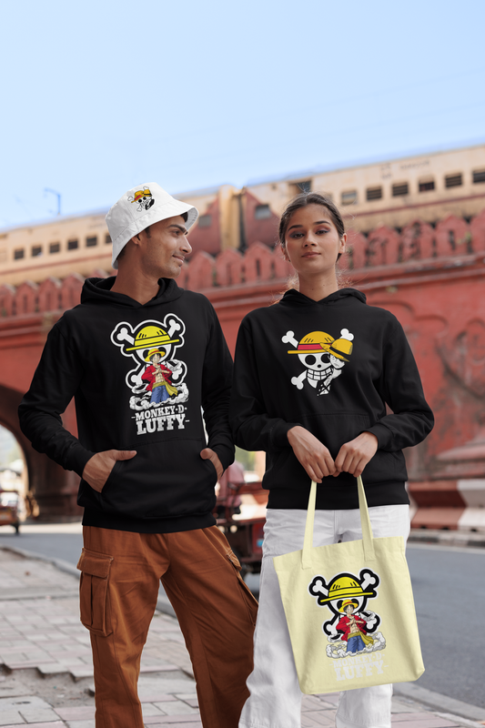 Luffy Printed Snow Soft Unisex Pullover Hoodie