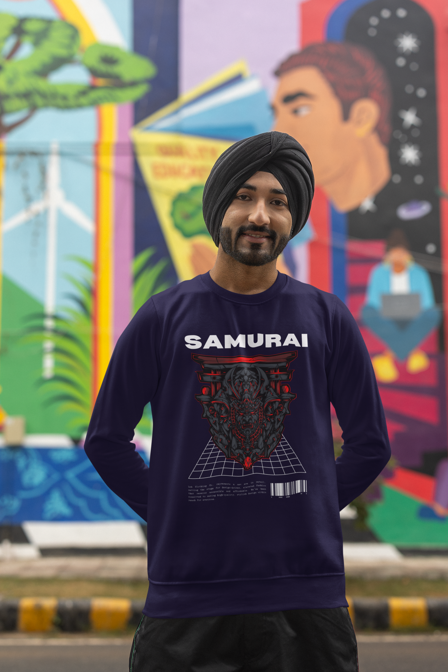 Samurai Printed Snow Soft Unisex Sweatshirt