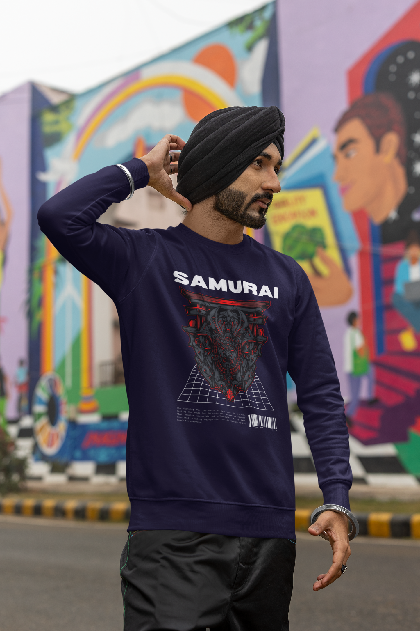 Samurai Printed Snow Soft Unisex Sweatshirt