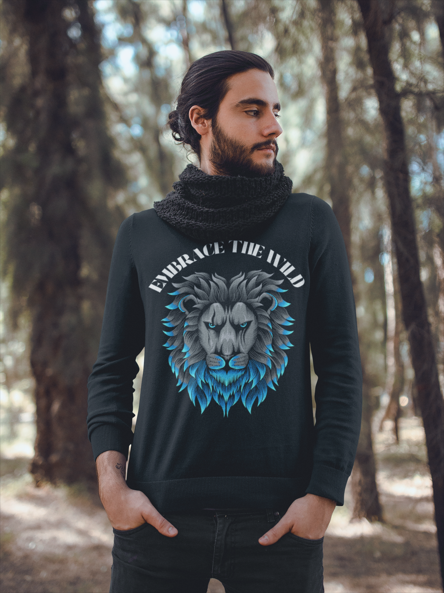 Embrace The Wild Printed Snow Soft Unisex Sweatshirt