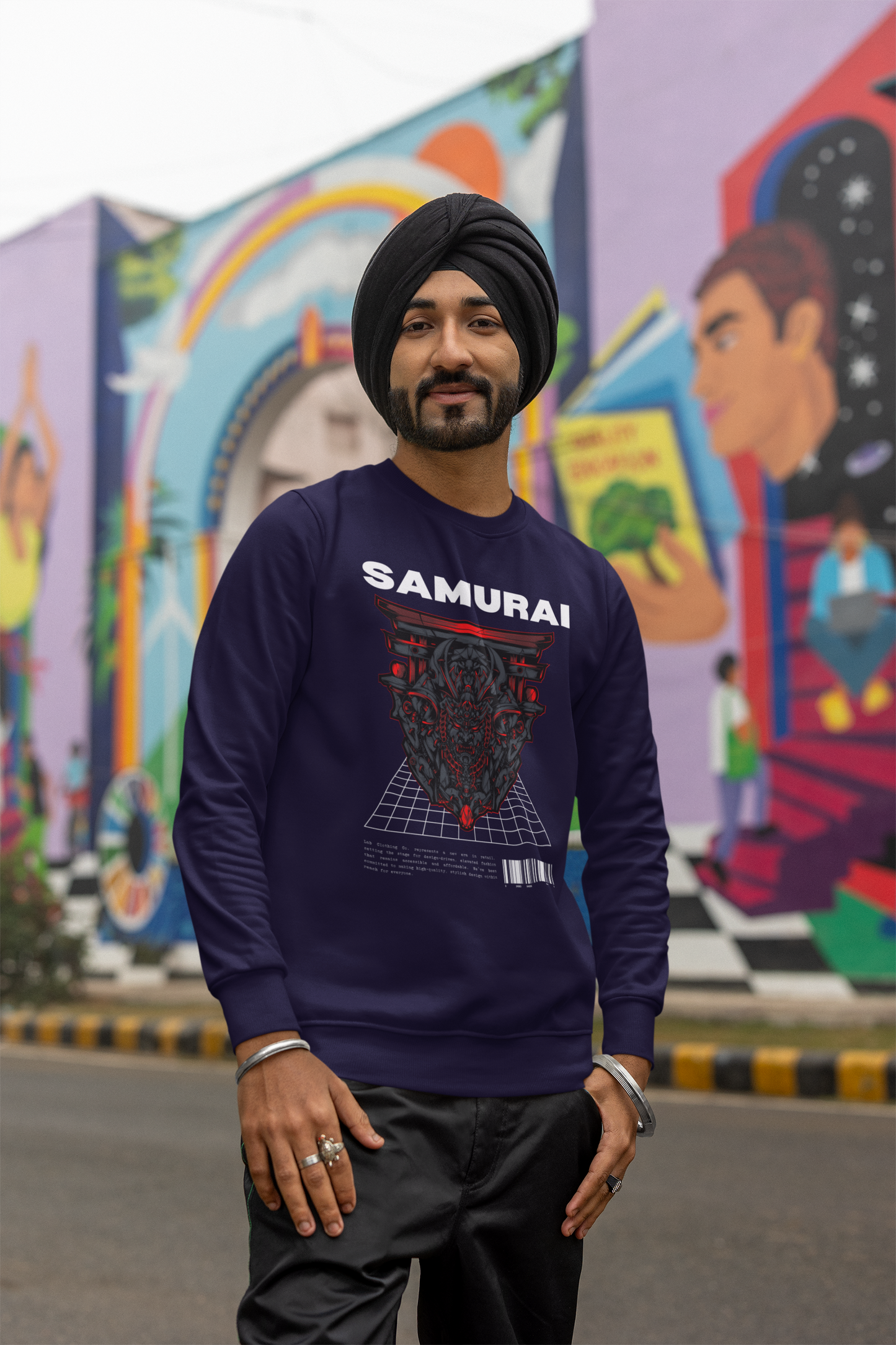 Samurai Printed Snow Soft Unisex Sweatshirt